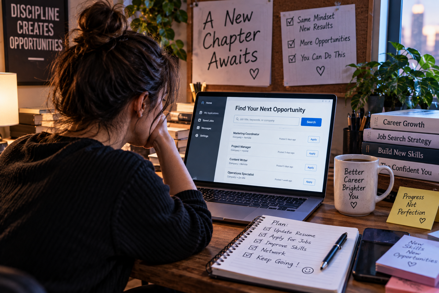 You’ve Applied to 50 Jobs—So Why Is Nobody Calling You Back?  Open laptop.